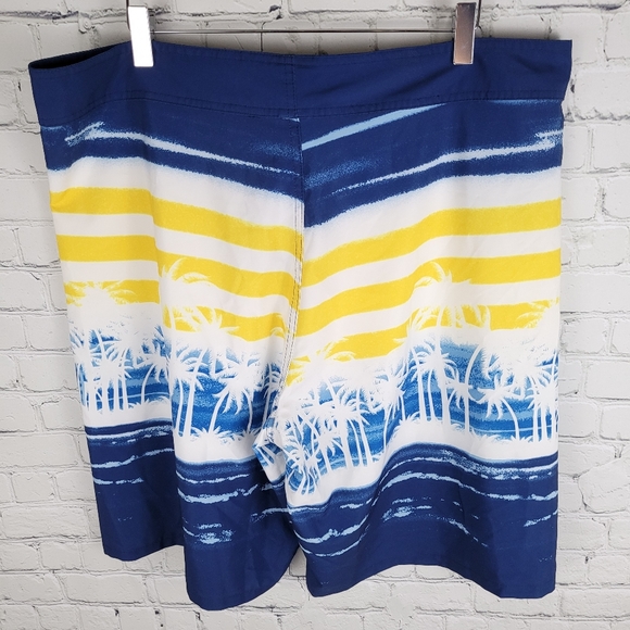 CORONA EXTRA | stretch stripe palm trees beach swim board shorts - Picture 4 of 8